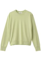 【エブール/ebure】のハイゲージウールシルクカシミア クルーネックニットプルオーバー ライトグリーン|ID: prp329100004653185 ipo3291000000035967682