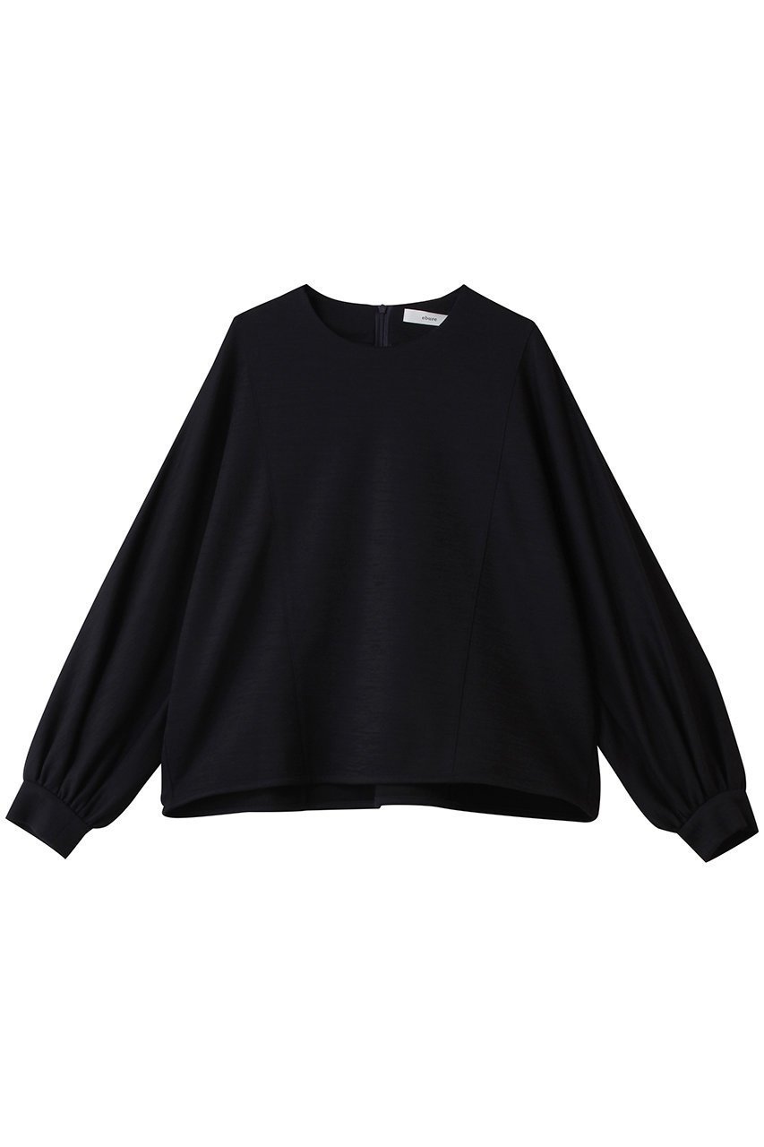 【エブール/ebure】の【9/5 0:00販売開始】ソフトウールモクロディ クルーネックプルオーバー インテリア・キッズ・メンズ・レディースファッション・服の通販 founy(ファニー) 　ファッション　Fashion　レディースファッション　Fashion for Women　トップス・カットソー　Cut & Sew Tops　ニット　Knit Tops & Sweaters　カジュアルプルオーバー・ニットトップス　Pullovers & Knit Tops / Casual Pullovers　2025年　2025　2025-2026秋冬・A/W　Autumn/Winter 2025–26 AW25–26　カットソー　Cut and Sewn Top　ショート　Short, Short Length　A/W・秋冬　Autumn/Winter　ネイビー|ID: prp329100004653186 ipo3291000000033628857