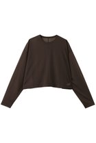 【エブール/ebure】の【9/5 0:00販売開始】【店舗限定】シアーストレッチ クルーネックショートプルオーバー ブラウン|ID: prp329100004653187 ipo3291000000033628867