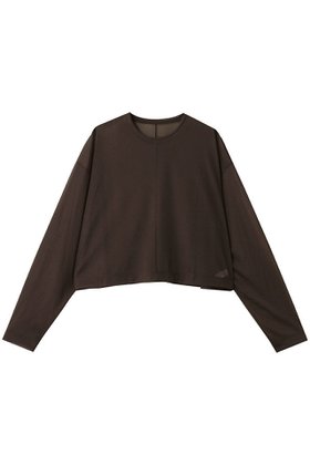 【エブール/ebure】 【店舗限定】シアーストレッチ クルーネックショートプルオーバー人気、トレンドファッション・服の通販 founy(ファニー) ファッション Fashion レディースファッション Fashion for Women トップス・カットソー Cut & Sew Tops ニット Knit Tops & Sweaters カジュアルプルオーバー・ニットトップス Pullovers & Knit Tops / Casual Pullovers ボトム Bottoms, Lower Wear ワイド Wide, Wide Fit エレガント 上品 Elegant 秋 Autumn |ID:prp329100004653187