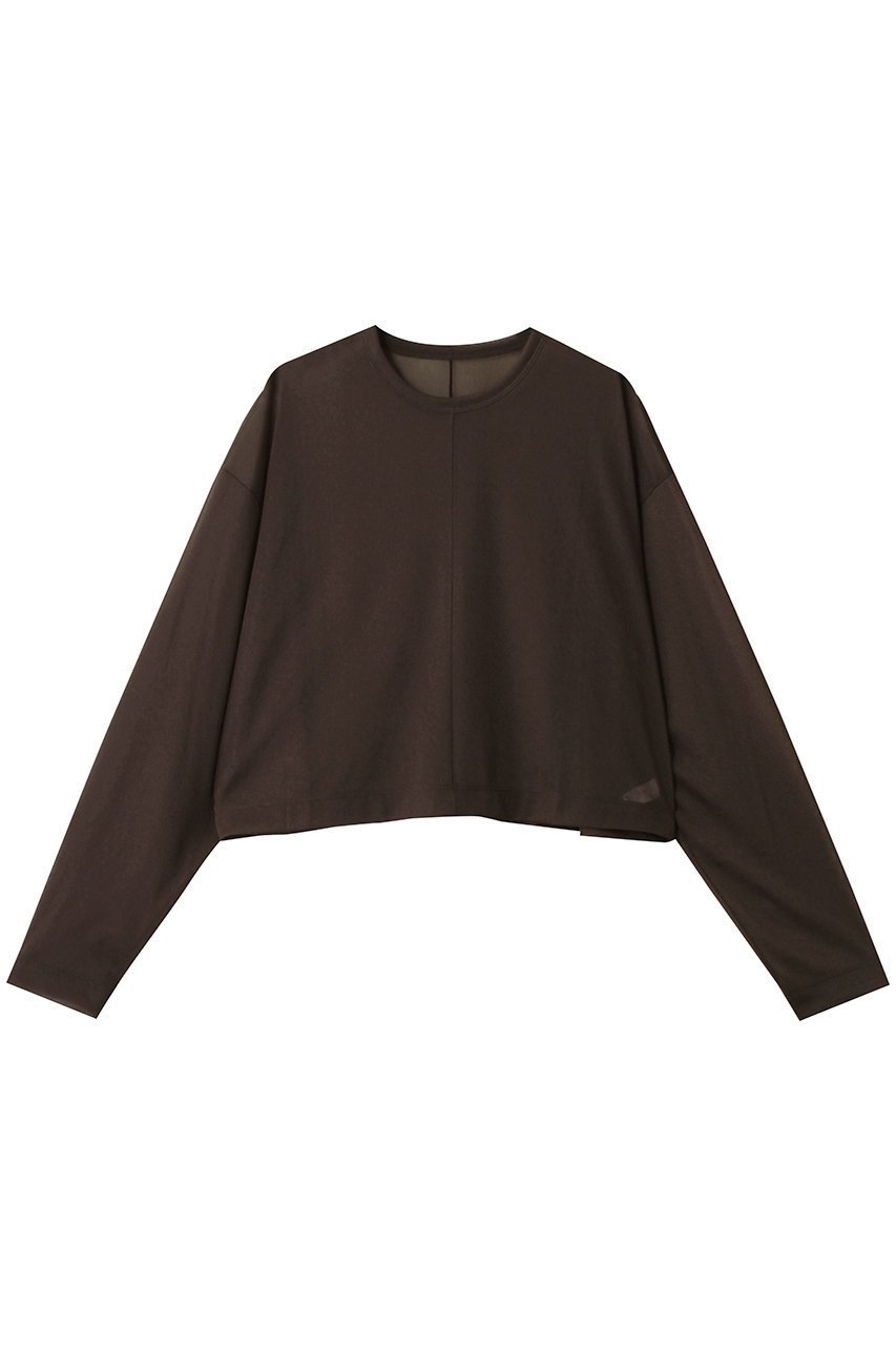 【エブール/ebure】の【店舗限定】シアーストレッチ クルーネックショートプルオーバー 人気、トレンドファッション・服の通販 founy(ファニー) 　ファッション　Fashion　レディースファッション　Fashion for Women　トップス・カットソー　Cut & Sew Tops　ニット　Knit Tops & Sweaters　カジュアルプルオーバー・ニットトップス　Pullovers & Knit Tops / Casual Pullovers　ボトム　Bottoms, Lower Wear　ワイド　Wide, Wide Fit　エレガント 上品　Elegant　秋　Autumn　 other-1|ID: prp329100004653187 ipo3291000000036152448