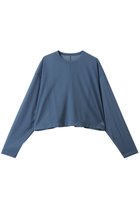 【エブール/ebure】の【店舗限定】シアーストレッチ クルーネックショートプルオーバー ブルー|ID: prp329100004653187 ipo3291000000036152451