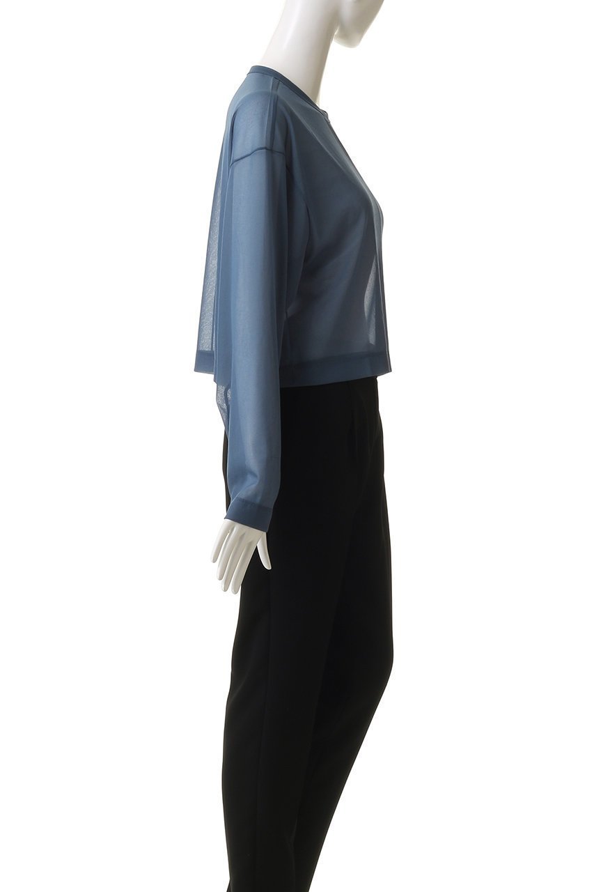 【エブール/ebure】の【店舗限定】シアーストレッチ クルーネックショートプルオーバー 人気、トレンドファッション・服の通販 founy(ファニー) 　ファッション　Fashion　レディースファッション　Fashion for Women　トップス・カットソー　Cut & Sew Tops　ニット　Knit Tops & Sweaters　カジュアルプルオーバー・ニットトップス　Pullovers & Knit Tops / Casual Pullovers　ボトム　Bottoms, Lower Wear　ワイド　Wide, Wide Fit　エレガント 上品　Elegant　秋　Autumn　other-3|ID: prp329100004653187 ipo3291000000036152454