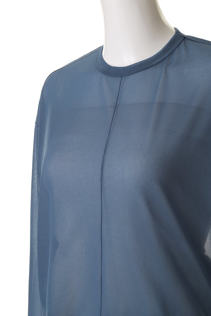 【エブール/ebure】の【店舗限定】シアーストレッチ クルーネックショートプルオーバー 人気、トレンドファッション・服の通販 founy(ファニー) 　ファッション　Fashion　レディースファッション　Fashion for Women　トップス・カットソー　Cut & Sew Tops　ニット　Knit Tops & Sweaters　カジュアルプルオーバー・ニットトップス　Pullovers & Knit Tops / Casual Pullovers　ボトム　Bottoms, Lower Wear　ワイド　Wide, Wide Fit　エレガント 上品　Elegant　秋　Autumn　other-5|ID: prp329100004653187 ipo3291000000036152458