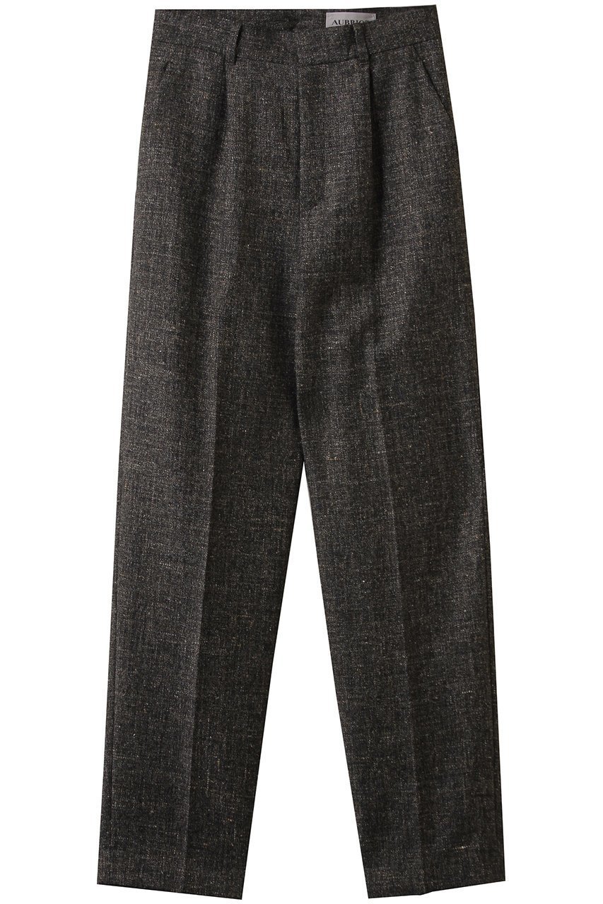 【オブリオ/AUBRIOT】のクラシックツイードスラックス インテリア・キッズ・メンズ・レディースファッション・服の通販 founy(ファニー) 　ファッション　Fashion　レディースファッション　Fashion for Women　パンツ　Pants & Trousers　イタリア　Italy　クラシカル　Classical, Vintage-Inspired　スラックス　Slacks, Dress Pants　ツイード／ツィード　Choker, Choker Necklace　フォルム　Silhouette, Form　マニッシュ　Mannish, Boyish　ラグジュアリー　Luxury, Elegant　リネン　Linen, Linen Fabric　ブラウン|ID: prp329100004653199 ipo3291000000035799600