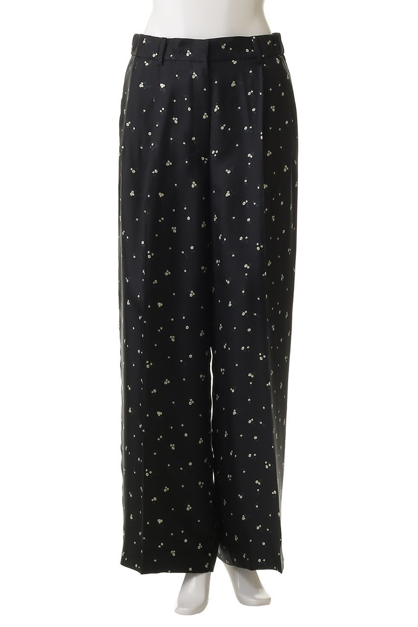 【エブール/ebure】のシルクスモールフラワー ワイドパンツ 人気、トレンドファッション・服の通販 founy(ファニー) 　ファッション　Fashion　レディースファッション　Fashion for Women　パンツ　Pants & Trousers　おすすめ　Recommended / Our Picks　パッチ　Patch, Appliqué　プリント　Print, Printed Pattern　ポケット　Pocket, Pocket Detail　モダン　Modern, Contemporary　ワイド　Wide, Wide Fit　エレガント 上品　Elegant　再入荷　Restock / Back in Stock　other-2|ID: prp329100004653201 ipo3291000000035799631