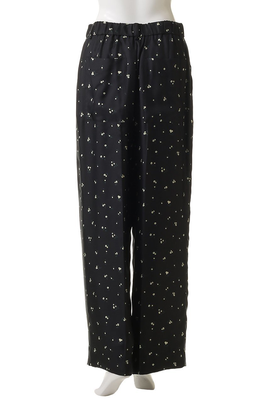 【エブール/ebure】のシルクスモールフラワー ワイドパンツ 人気、トレンドファッション・服の通販 founy(ファニー) 　ファッション　Fashion　レディースファッション　Fashion for Women　パンツ　Pants & Trousers　おすすめ　Recommended / Our Picks　パッチ　Patch, Appliqué　プリント　Print, Printed Pattern　ポケット　Pocket, Pocket Detail　モダン　Modern, Contemporary　ワイド　Wide, Wide Fit　エレガント 上品　Elegant　再入荷　Restock / Back in Stock　other-4|ID: prp329100004653201 ipo3291000000035799636