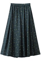 【エブール/ebure】のシルクスモールフラワー プリーツスカート 人気、トレンドファッション・服の通販 founy(ファニー) ファッション Fashion レディースファッション Fashion for Women スカート Skirts プリーツスカート / 上品フェミニンスタイル Pleated Skirts おすすめ Recommended / Our Picks シルク Silk, 100% Silk スピンドル Spindle, Drawcord プリント Print, Printed Pattern プリーツ Pleats, Pleated モダン Modern, Contemporary ループ Loop, Loop Knit thumbnail グリーン|ID: prp329100004653206 ipo3291000000035967837