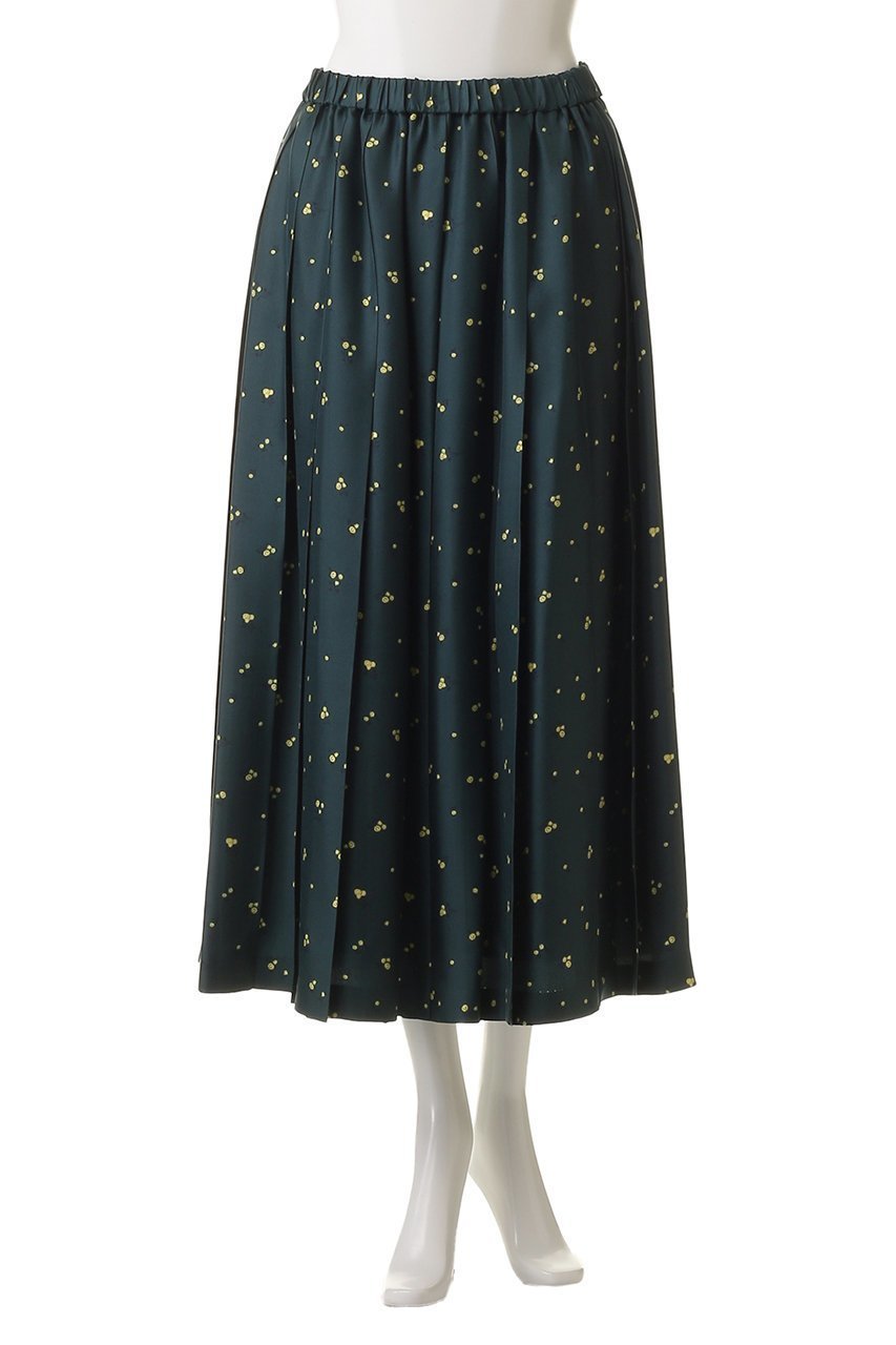 【エブール/ebure】のシルクスモールフラワー プリーツスカート 人気、トレンドファッション・服の通販 founy(ファニー) 　ファッション　Fashion　レディースファッション　Fashion for Women　スカート　Skirts　プリーツスカート / 上品フェミニンスタイル　Pleated Skirts　おすすめ　Recommended / Our Picks　シルク　Silk, 100% Silk　スピンドル　Spindle, Drawcord　プリント　Print, Printed Pattern　プリーツ　Pleats, Pleated　モダン　Modern, Contemporary　ループ　Loop, Loop Knit　other-2|ID: prp329100004653206 ipo3291000000035967841