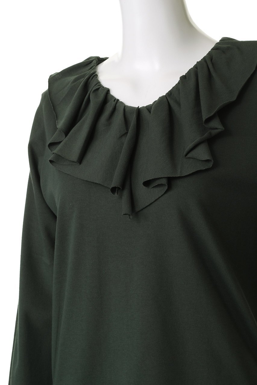【ミズイロ インド/mizuiro ind】のfill collar long slv P/O プルオーバー 人気、トレンドファッション・服の通販 founy(ファニー) 　ファッション　Fashion　レディースファッション　Fashion for Women　トップス・カットソー　Cut & Sew Tops　シャツ・ブラウス・オフィスカジュアル　Elegant Blouses & Button-Ups　ロングTシャツ・Tシャツ　Longline T-Shirts & Tees　カジュアルプルオーバー・ニットトップス　Pullovers & Knit Tops / Casual Pullovers　カットソー・ベーシックTシャツ　Cut-and-Sewn Tops / Stretch Tees & Basics　2025年　2025　2025-2026秋冬・A/W　Autumn/Winter 2025–26 AW25–26　カットソー　Cut and Sewn Top　ジャケット　Jacket, Outerwear　スリーブ　Sleeve, Long Sleeve / Short Sleeve　フリル　Frill, Ruffle　ロング　Long, Long-Length　A/W・秋冬　Autumn/Winter　other-5|ID: prp329100004653946 ipo3291000000033639590