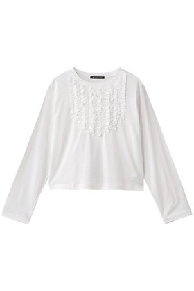 【ミズイロ インド/mizuiro ind】 front frill P/O プルオーバー人気、トレンドファッション・服の通販 founy(ファニー) ファッション Fashion レディースファッション Fashion for Women トップス・カットソー Cut & Sew Tops シャツ・ブラウス・オフィスカジュアル Elegant Blouses & Button-Ups ロングTシャツ・Tシャツ Longline T-Shirts & Tees カジュアルプルオーバー・ニットトップス Pullovers & Knit Tops / Casual Pullovers カットソー・ベーシックTシャツ Cut-and-Sewn Tops / Stretch Tees & Basics 2025年 2025 2025-2026秋冬・A/W Autumn/Winter 2025–26 AW25–26 おすすめ Recommended / Our Picks インナー Innerwear カットソー Cut and Sewn Top ジャケット Jacket, Outerwear ストレッチ Stretch, Stretchy Fabric スリーブ Sleeve, Long Sleeve / Short Sleeve フリル Frill, Ruffle フロント Front, Front Design ロング Long, Long-Length エレガント 上品 Elegant A/W・秋冬 Autumn/Winter |ID:prp329100004653947