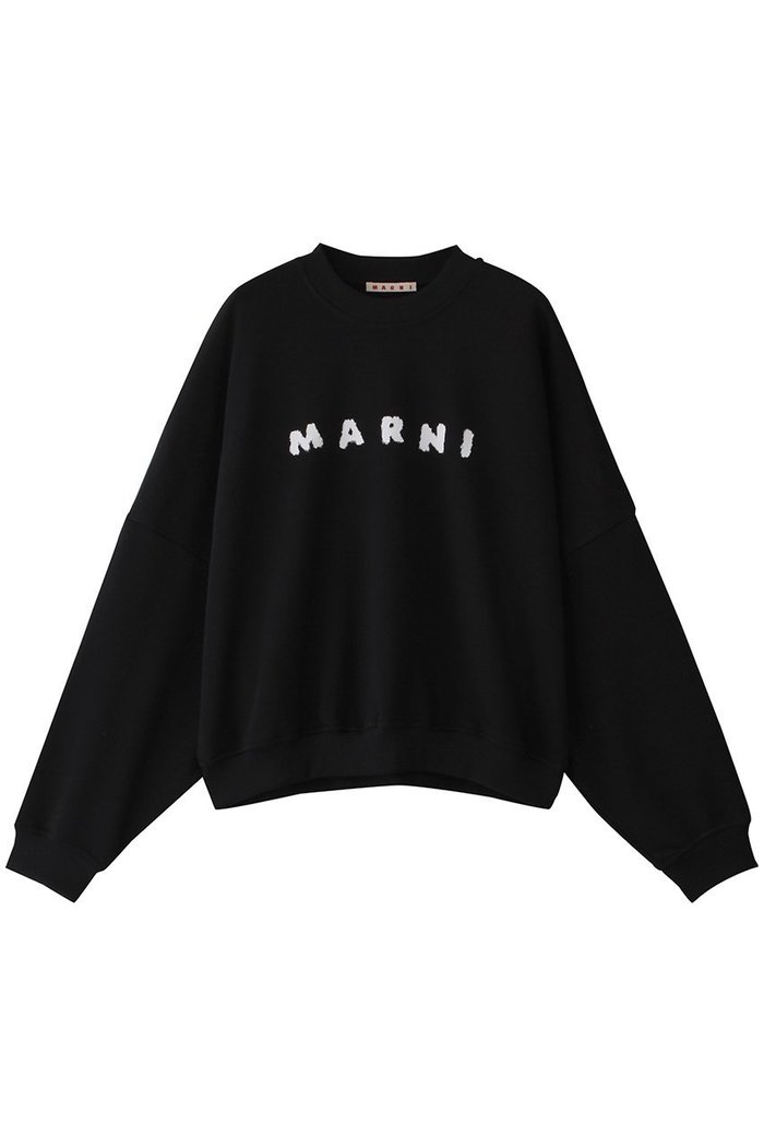【マルニ/MARNI】のコットンロゴスウェット インテリア・キッズ・メンズ・レディースファッション・服の通販 founy(ファニー) https://founy.com/ ファッション Fashion レディースファッション Fashion for Women トップス・カットソー Cut & Sew Tops シャツ・ブラウス・オフィスカジュアル Elegant Blouses & Button-Ups レディースパーカー・カジュアルフーディー Casual Hoodies & Sweatshirts ロングTシャツ・Tシャツ Longline T-Shirts & Tees スウェット・クルーネックトップス Sweatshirts & Crewnecks / Relaxed Fit Sweat Tops カットソー・ベーシックTシャツ Cut-and-Sewn Tops / Stretch Tees & Basics スウェット / スエット Sweatshirt, Sweatwear |ID: prp329100004653948 ipo3291000000036182224