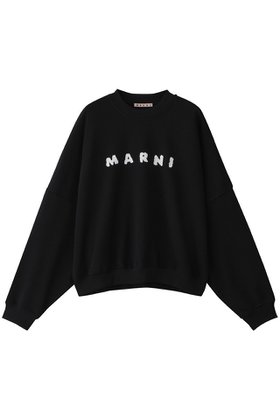 【マルニ/MARNI】のコットンロゴスウェット 人気、トレンドファッション・服の通販 founy(ファニー) ファッション Fashion レディースファッション Fashion for Women トップス・カットソー Cut & Sew Tops シャツ・ブラウス・オフィスカジュアル Elegant Blouses & Button-Ups レディースパーカー・カジュアルフーディー Casual Hoodies & Sweatshirts ロングTシャツ・Tシャツ Longline T-Shirts & Tees スウェット・クルーネックトップス Sweatshirts & Crewnecks / Relaxed Fit Sweat Tops カットソー・ベーシックTシャツ Cut-and-Sewn Tops / Stretch Tees & Basics スウェット / スエット Sweatshirt, Sweatwear |ID:prp329100004653948