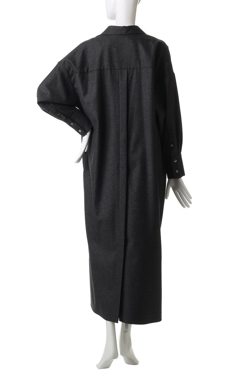 【サクラ/SACRA】のカシミアフラノシャツワンピース 人気、トレンドファッション・服の通販 founy(ファニー) 　ファッション　Fashion　レディースファッション　Fashion for Women　ワンピース　Dresses　シャツワンピース / 1枚で着映えコーデ　Shirt Dresses　チュニック　Tunic Tops & Dresses　2025年　2025　2025-2026秋冬・A/W　Autumn/Winter 2025–26 AW25–26　インナー　Innerwear　スキッパー　Skipper, Open Collar　チュニック　Tunic, Long Top　フロント　Front, Front Design　ヨーク　Yoke, Yoke Design　ロング　Long, Long-Length　A/W・秋冬　Autumn/Winter　other-4|ID: prp329100004653949 ipo3291000000033639611