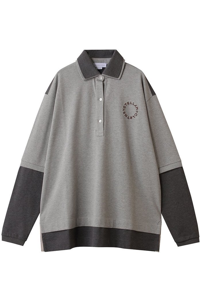 【ステラ マッカートニー/STELLA McCARTNEY】のダブルレイヤードオーバーサイズポロ インテリア・キッズ・メンズ・レディースファッション・服の通販 founy(ファニー) https://founy.com/ ファッション Fashion レディースファッション Fashion for Women トップス・カットソー Cut & Sew Tops シャツ・ブラウス・オフィスカジュアル Elegant Blouses & Button-Ups ポロシャツ・きれいめカジュアル Smart-Casual Polo Tops サークル Circle, Round Design スラックス Slacks, Dress Pants デニム Denim, Jeans Material ポロシャツ Polo Shirt, Collared Tee 新作・新入荷 New Arrivals / New In |ID: prp329100004653950 ipo3291000000033639615