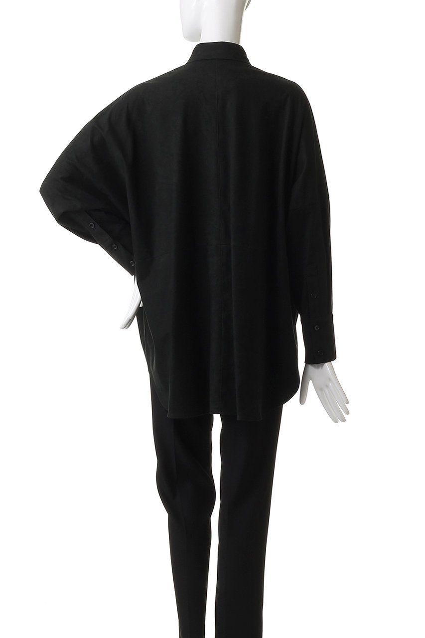 【サクラ/SACRA】のプレミアムシンセティックスエードシャツ 人気、トレンドファッション・服の通販 founy(ファニー) 　ファッション　Fashion　レディースファッション　Fashion for Women　トップス・カットソー　Cut & Sew Tops　シャツ・ブラウス・オフィスカジュアル　Elegant Blouses & Button-Ups　2025年　2025　2025-2026秋冬・A/W　Autumn/Winter 2025–26 AW25–26　なめらか　Smooth, Silky Texture　ショルダー　Shoulder, Shoulder Strap　スリーブ　Sleeve, Long Sleeve / Short Sleeve　ドロップ　Drop Shoulder, Dropped Style　ロング　Long, Long-Length　A/W・秋冬　Autumn/Winter　other-4|ID: prp329100004653951 ipo3291000000033639626