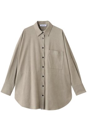 【サクラ/SACRA】 プレミアムシンセティックスエードシャツ人気、トレンドファッション・服の通販 founy(ファニー) ファッション Fashion レディースファッション Fashion for Women トップス・カットソー Cut & Sew Tops シャツ・ブラウス・オフィスカジュアル Elegant Blouses & Button-Ups なめらか Smooth, Silky Texture ショルダー Shoulder, Shoulder Strap スリーブ Sleeve, Long Sleeve / Short Sleeve ドロップ Drop Shoulder, Dropped Style ロング Long, Long-Length |ID:prp329100004653951