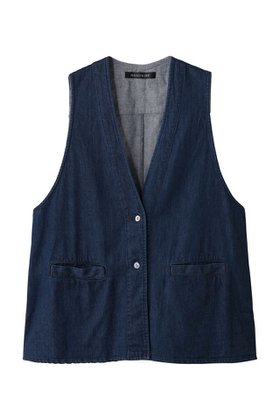 【ミズイロ インド/mizuiro ind】 denim vest ベスト人気、トレンドファッション・服の通販 founy(ファニー) ファッション Fashion レディースファッション Fashion for Women アウター Coat / Outerwear Collection レディースジャケット・軽アウター Jackets 2025年 2025 2025-2026秋冬・A/W Autumn/Winter 2025–26 AW25–26 カットソー Cut and Sewn Top ジャケット Jacket, Outerwear デニム Denim, Jeans Material フロント Front, Front Design ベスト Vest, Waistcoat ポケット Pocket, Pocket Detail A/W・秋冬 Autumn/Winter |ID:prp329100004653952