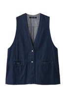 【ミズイロ インド/mizuiro ind】のdenim vest ベスト 人気、トレンドファッション・服の通販 founy(ファニー) ファッション Fashion レディースファッション Fashion for Women アウター Coat / Outerwear Collection レディースジャケット・軽アウター Jackets 2025年 2025 2025-2026秋冬・A/W Autumn/Winter 2025–26 AW25–26 カットソー Cut and Sewn Top ジャケット Jacket, Outerwear デニム Denim, Jeans Material フロント Front, Front Design ベスト Vest, Waistcoat ポケット Pocket, Pocket Detail A/W・秋冬 Autumn/Winter |ID:prp329100004653952