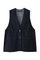 【ミズイロ インド/mizuiro ind】のデニムベスト 人気、トレンドファッション・服の通販 founy(ファニー) ファッション Fashion レディースファッション Fashion for Women アウター Coat / Outerwear Collection レディースジャケット・軽アウター Jackets カットソー Cut and Sewn Top ジャケット Jacket, Outerwear デニム Denim, Jeans Material フロント Front, Front Design ベスト Vest, Waistcoat ポケット Pocket, Pocket Detail thumbnail ワンウォッシュ|ID: prp329100004653952 ipo3291000000036501774