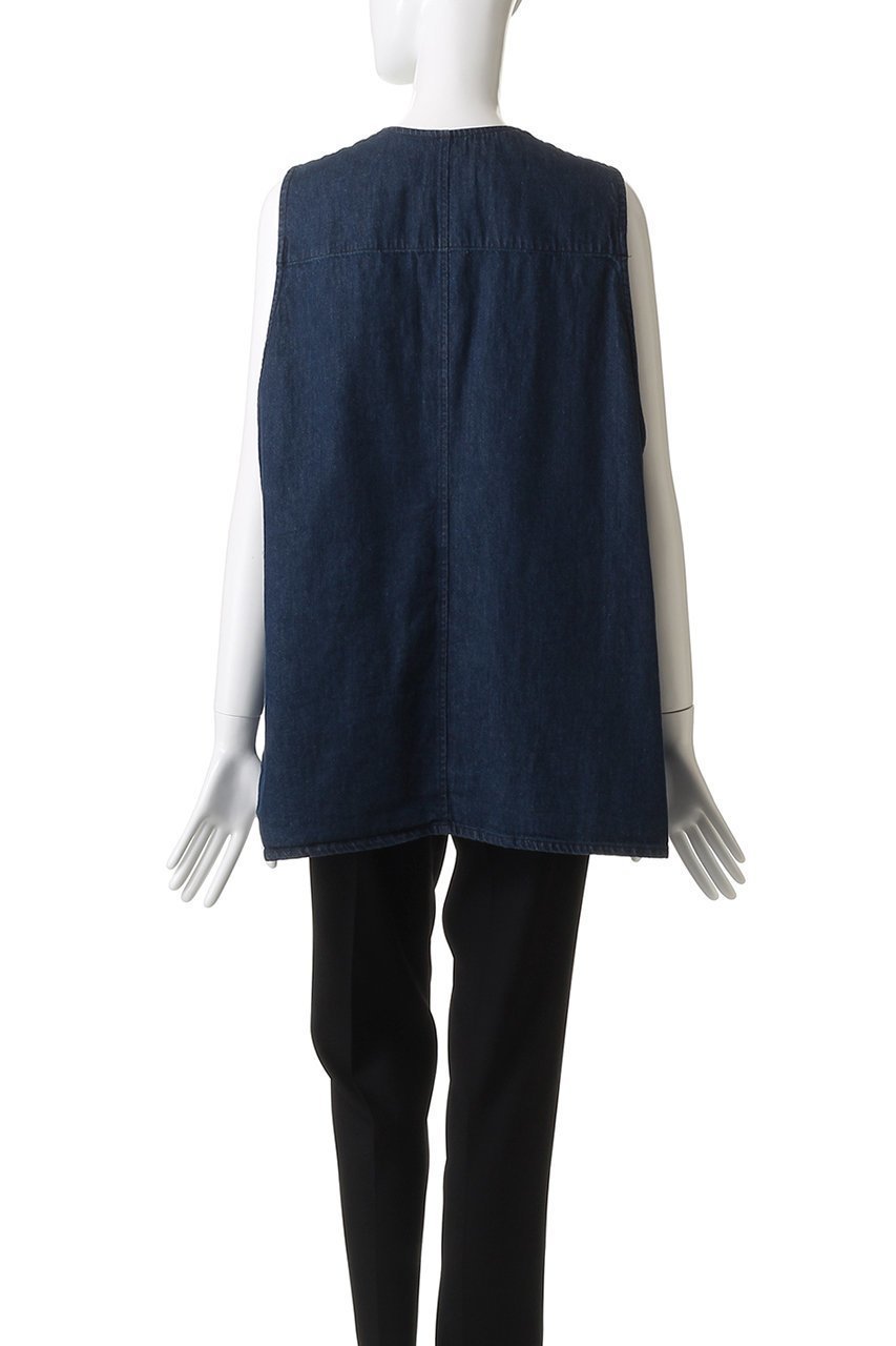 【ミズイロ インド/mizuiro ind】のデニムベスト 人気、トレンドファッション・服の通販 founy(ファニー) 　ファッション　Fashion　レディースファッション　Fashion for Women　アウター　Coat / Outerwear Collection　レディースジャケット・軽アウター　Jackets　カットソー　Cut and Sewn Top　ジャケット　Jacket, Outerwear　デニム　Denim, Jeans Material　フロント　Front, Front Design　ベスト　Vest, Waistcoat　ポケット　Pocket, Pocket Detail　other-4|ID: prp329100004653952 ipo3291000000036521365