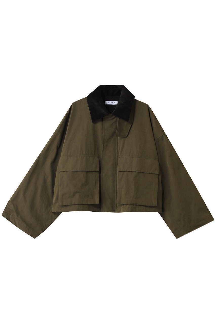 【サクラ/SACRA】のワックス加工ハイデンシティージャケット 人気、トレンドファッション・服の通販 founy(ファニー) 　ファッション　Fashion　レディースファッション　Fashion for Women　アウター　Coat / Outerwear Collection　レディースジャケット・軽アウター　Jackets　2025年　2025　2025-2026秋冬・A/W　Autumn/Winter 2025–26 AW25–26　なめらか　Smooth, Silky Texture　クロップド　Cropped, Short Length　ジャケット　Jacket, Outerwear　スリーブ　Sleeve, Long Sleeve / Short Sleeve　バランス　Balance, Style Balance　フロント　Front, Front Design　ワイド　Wide, Wide Fit　ヴィンテージ　Vintage Style　A/W・秋冬　Autumn/Winter　 other-1|ID: prp329100004653953 ipo3291000000033639640