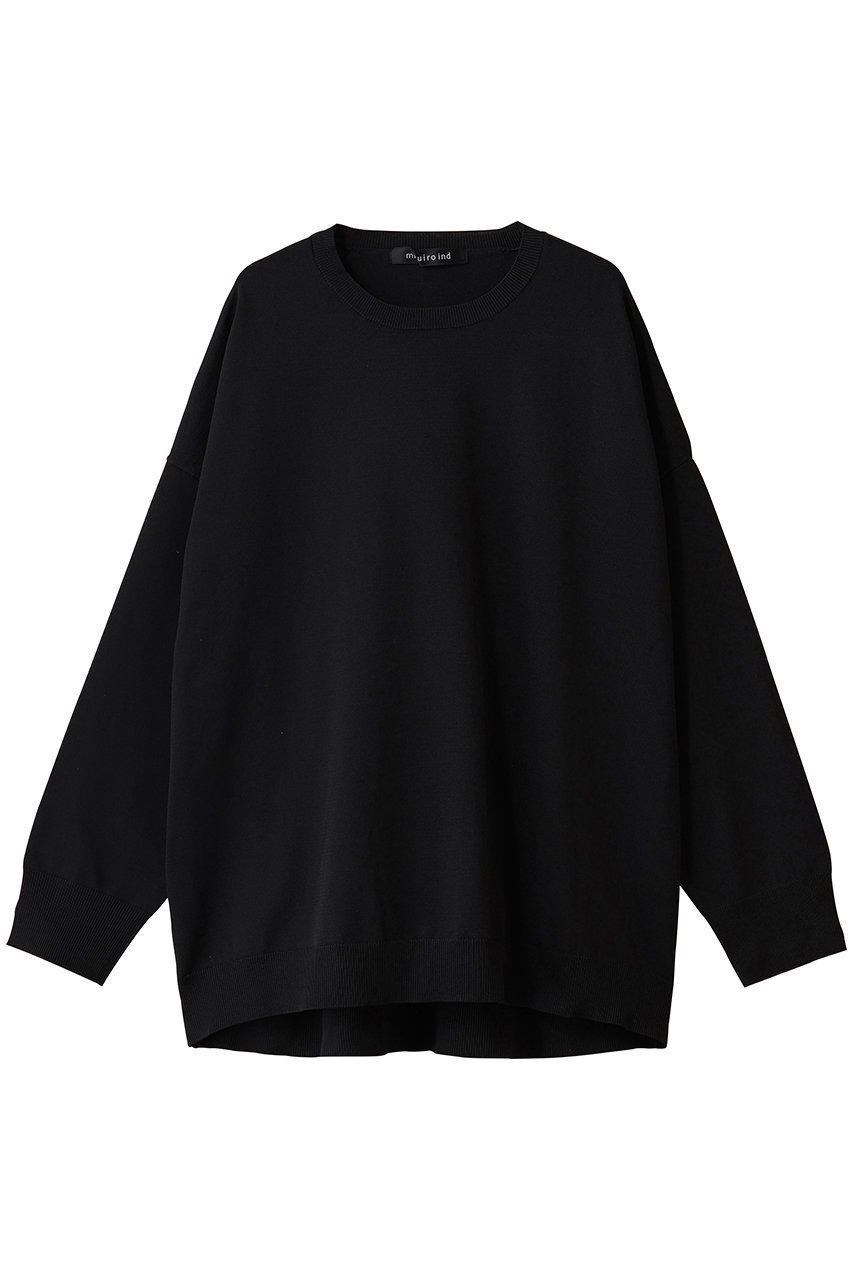 【ミズイロ インド/mizuiro ind】のcrew neck wide P/O プルオーバー インテリア・キッズ・メンズ・レディースファッション・服の通販 founy(ファニー) 　ファッション　Fashion　レディースファッション　Fashion for Women　トップス・カットソー　Cut & Sew Tops　ニット　Knit Tops & Sweaters　カジュアルプルオーバー・ニットトップス　Pullovers & Knit Tops / Casual Pullovers　2025年　2025　2025-2026秋冬・A/W　Autumn/Winter 2025–26 AW25–26　ショルダー　Shoulder, Shoulder Strap　シンプル　Simple, Minimal　ドロップ　Drop Shoulder, Dropped Style　バランス　Balance, Style Balance　ルーズ　Loose, Oversized　ワイド　Wide, Wide Fit　A/W・秋冬　Autumn/Winter　black|ID: prp329100004653954 ipo3291000000033639654