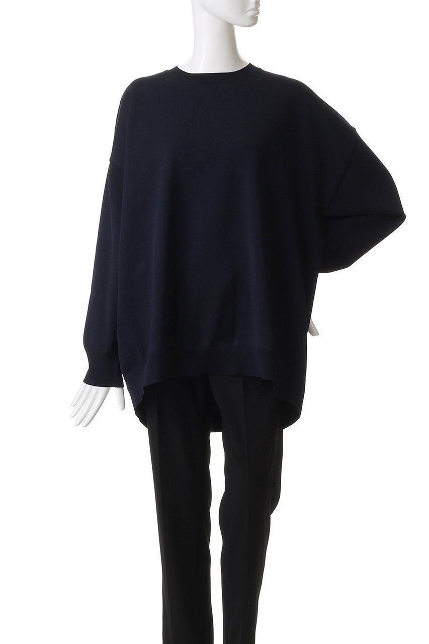 【ミズイロ インド/mizuiro ind】のcrew neck wide P/O プルオーバー 人気、トレンドファッション・服の通販 founy(ファニー) 　ファッション　Fashion　レディースファッション　Fashion for Women　トップス・カットソー　Cut & Sew Tops　ニット　Knit Tops & Sweaters　カジュアルプルオーバー・ニットトップス　Pullovers & Knit Tops / Casual Pullovers　2025年　2025　2025-2026秋冬・A/W　Autumn/Winter 2025–26 AW25–26　ショルダー　Shoulder, Shoulder Strap　シンプル　Simple, Minimal　ドロップ　Drop Shoulder, Dropped Style　バランス　Balance, Style Balance　ルーズ　Loose, Oversized　ワイド　Wide, Wide Fit　A/W・秋冬　Autumn/Winter　other-2|ID: prp329100004653954 ipo3291000000033639655