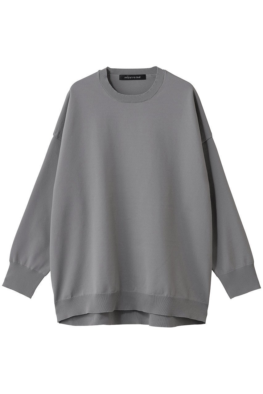 【ミズイロ インド/mizuiro ind】のクルーネックワイドプルオーバー インテリア・キッズ・メンズ・レディースファッション・服の通販 founy(ファニー) 　ファッション　Fashion　レディースファッション　Fashion for Women　トップス・カットソー　Cut & Sew Tops　ニット　Knit Tops & Sweaters　カジュアルプルオーバー・ニットトップス　Pullovers & Knit Tops / Casual Pullovers　ショルダー　Shoulder, Shoulder Strap　シンプル　Simple, Minimal　ドロップ　Drop Shoulder, Dropped Style　バランス　Balance, Style Balance　ルーズ　Loose, Oversized　ワイド　Wide, Wide Fit　再入荷　Restock / Back in Stock　l.gray|ID: prp329100004653954 ipo3291000000036047795