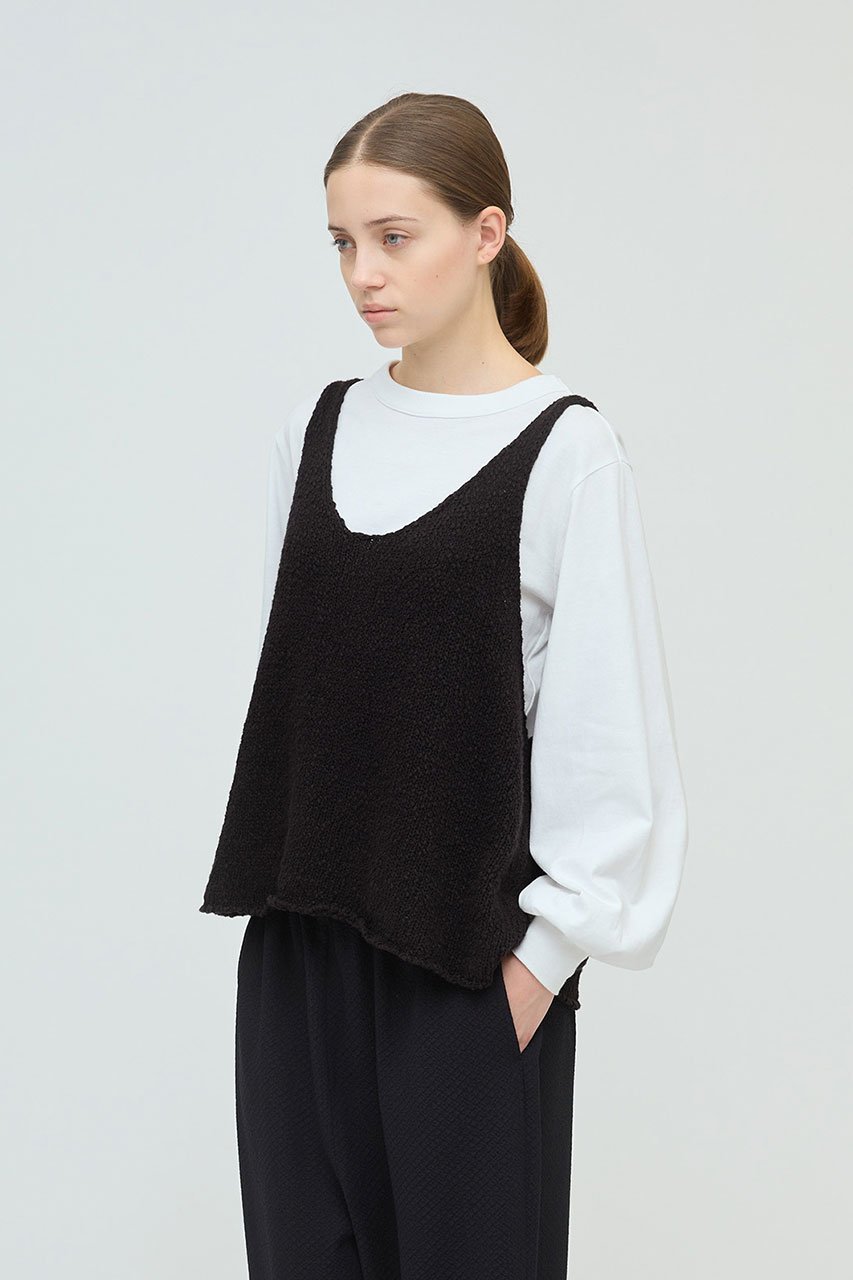【ミズイロ インド/mizuiro ind】のLily-yarn vest ベスト 人気、トレンドファッション・服の通販 founy(ファニー) 　ファッション　Fashion　レディースファッション　Fashion for Women　トップス・カットソー　Cut & Sew Tops　ニット　Knit Tops & Sweaters　ベスト&ジレ / 重ね着スタイル　Vests & Gilets　カジュアルプルオーバー・ニットトップス　Pullovers & Knit Tops / Casual Pullovers　カットソー　Cut and Sewn Top　シンプル　Simple, Minimal　ベスト　Vest, Waistcoat　再入荷　Restock / Back in Stock　other-8|ID: prp329100004653955 ipo3291000000033806273