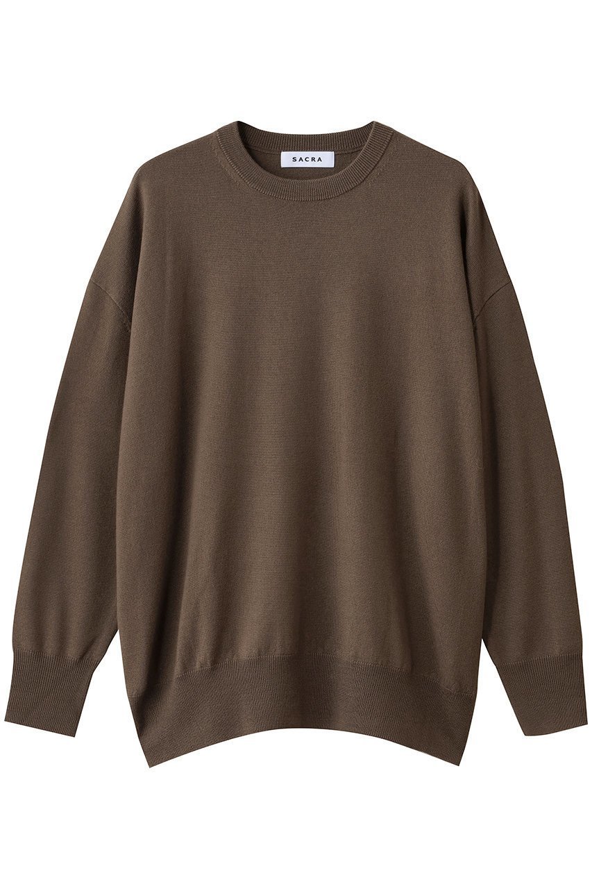 【サクラ/SACRA】のエクストラファインメリノウールプルオーバー インテリア・キッズ・メンズ・レディースファッション・服の通販 founy(ファニー) 　ファッション　Fashion　レディースファッション　Fashion for Women　トップス・カットソー　Cut & Sew Tops　ニット　Knit Tops & Sweaters　カジュアルプルオーバー・ニットトップス　Pullovers & Knit Tops / Casual Pullovers　2025年　2025　2025-2026秋冬・A/W　Autumn/Winter 2025–26 AW25–26　なめらか　Smooth, Silky Texture　インナー　Innerwear　A/W・秋冬　Autumn/Winter　ベージュ|ID: prp329100004653956 ipo3291000000033639668