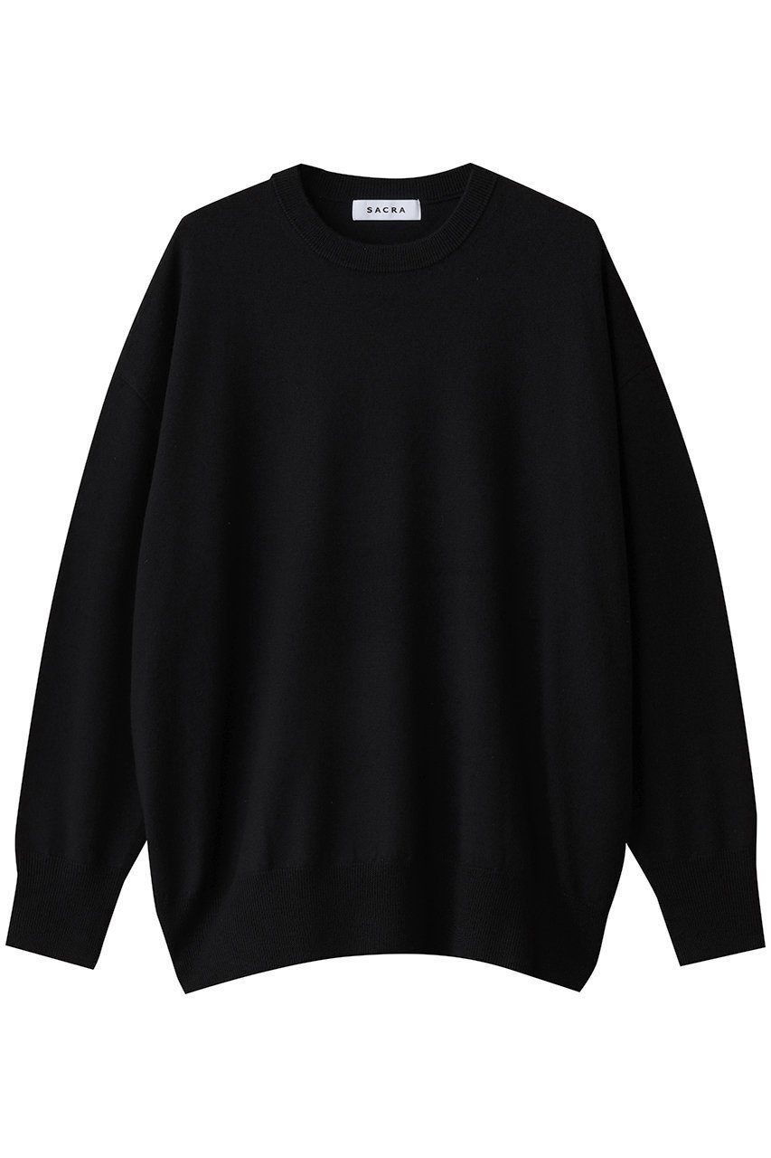 【サクラ/SACRA】のエクストラファインメリノウールプルオーバー インテリア・キッズ・メンズ・レディースファッション・服の通販 founy(ファニー) 　ファッション　Fashion　レディースファッション　Fashion for Women　トップス・カットソー　Cut & Sew Tops　ニット　Knit Tops & Sweaters　カジュアルプルオーバー・ニットトップス　Pullovers & Knit Tops / Casual Pullovers　2025年　2025　2025-2026秋冬・A/W　Autumn/Winter 2025–26 AW25–26　なめらか　Smooth, Silky Texture　インナー　Innerwear　A/W・秋冬　Autumn/Winter　ブラック|ID: prp329100004653956 ipo3291000000033639670