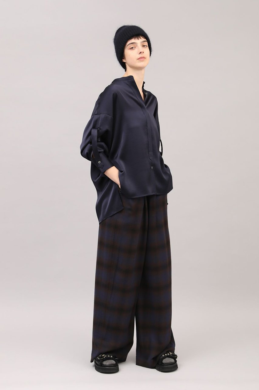 【サクラ/SACRA】のVI/WOオンブレチェックパンツ 人気、トレンドファッション・服の通販 founy(ファニー) 　ファッション　Fashion　レディースファッション　Fashion for Women　パンツ　Pants & Trousers　2025年　2025　2025-2026秋冬・A/W　Autumn/Winter 2025–26 AW25–26　イタリア　Italy　チェック　Check, Plaid, Tartan　ドレープ　Drape, Draping Fabric　別注　Limited Edition, Custom Order　A/W・秋冬　Autumn/Winter　other-6|ID: prp329100004653959 ipo3291000000033639701
