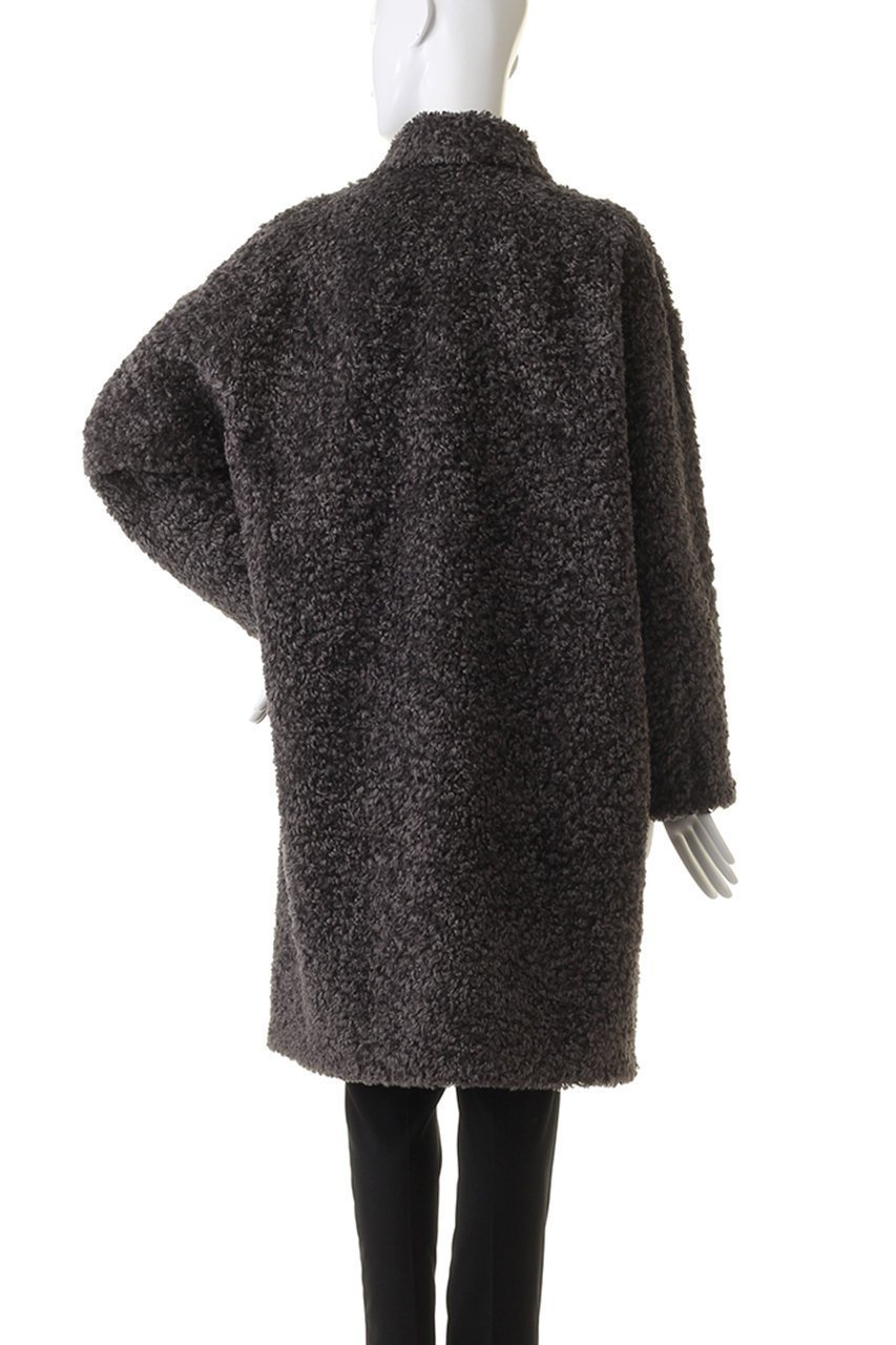 【リナージオ/LIGNAGGIO】のフェイクファー 巻毛タイプ1枚仕立てコート 人気、トレンドファッション・服の通販 founy(ファニー) 　ファッション　Fashion　レディースファッション　Fashion for Women　アウター　Coat / Outerwear Collection　コート・ロングコート・ピーコート　Long Coats, Peacoats & More　ショート　Short, Short Length　シンプル　Simple, Minimal　フェイクファー　Faux Fur, Imitation Fur　モコモコ　Fuzzy, Fluffy　再入荷　Restock / Back in Stock　other-4|ID: prp329100004654985 ipo3291000000033661624