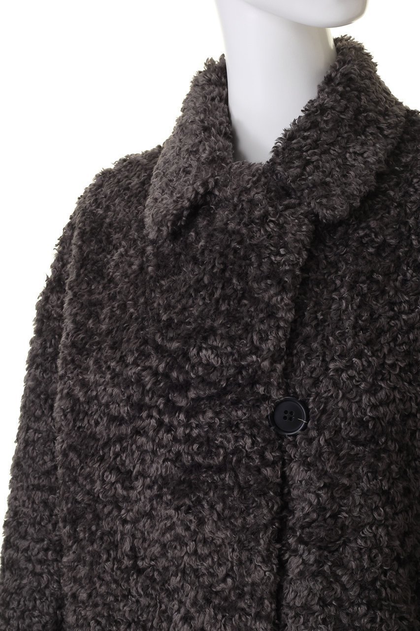 【リナージオ/LIGNAGGIO】のフェイクファー 巻毛タイプ1枚仕立てコート 人気、トレンドファッション・服の通販 founy(ファニー) 　ファッション　Fashion　レディースファッション　Fashion for Women　アウター　Coat / Outerwear Collection　コート・ロングコート・ピーコート　Long Coats, Peacoats & More　ショート　Short, Short Length　シンプル　Simple, Minimal　フェイクファー　Faux Fur, Imitation Fur　モコモコ　Fuzzy, Fluffy　再入荷　Restock / Back in Stock　other-5|ID: prp329100004654985 ipo3291000000033661625