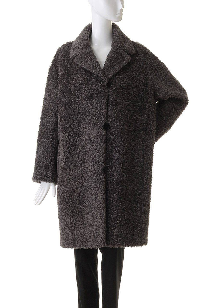 【リナージオ/LIGNAGGIO】のフェイクファー 巻毛タイプ1枚仕立てコート 人気、トレンドファッション・服の通販 founy(ファニー) 　ファッション　Fashion　レディースファッション　Fashion for Women　アウター　Coat / Outerwear Collection　コート・ロングコート・ピーコート　Long Coats, Peacoats & More　ショート　Short, Short Length　シンプル　Simple, Minimal　フェイクファー　Faux Fur, Imitation Fur　モコモコ　Fuzzy, Fluffy　再入荷　Restock / Back in Stock　other-7|ID: prp329100004654985 ipo3291000000033661627