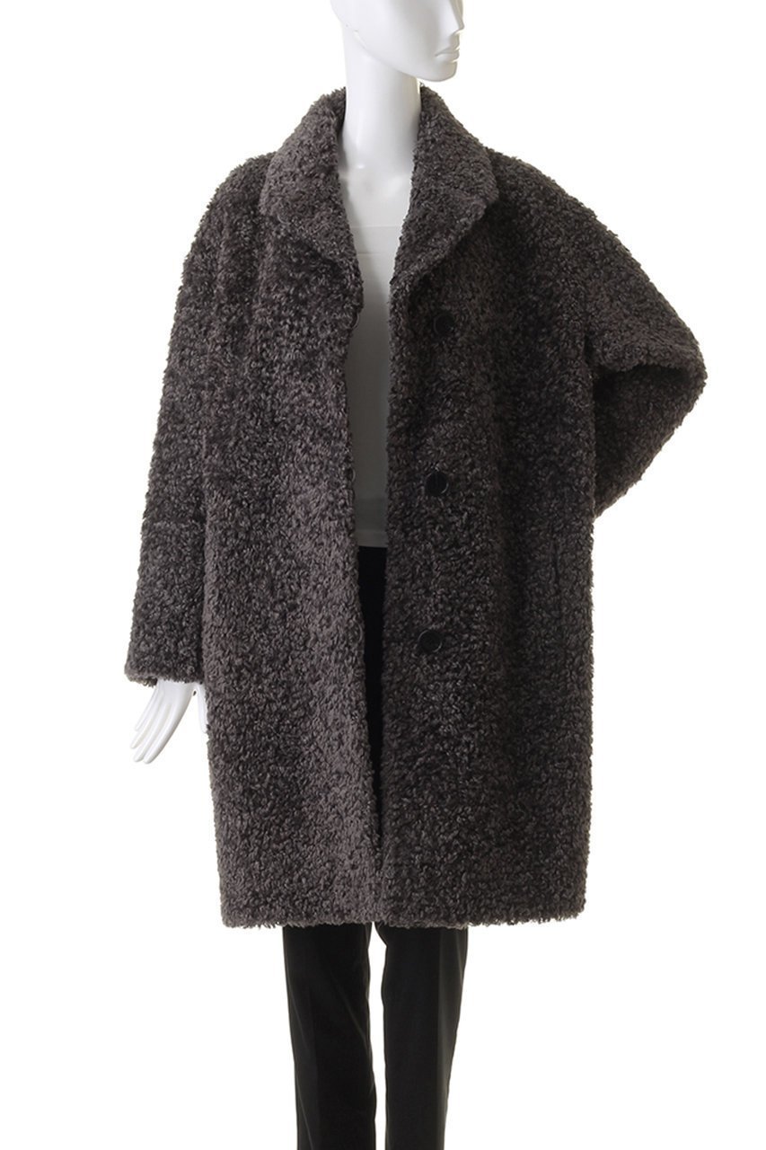 【リナージオ/LIGNAGGIO】のフェイクファー 巻毛タイプ1枚仕立てコート 人気、トレンドファッション・服の通販 founy(ファニー) 　ファッション　Fashion　レディースファッション　Fashion for Women　アウター　Coat / Outerwear Collection　コート・ロングコート・ピーコート　Long Coats, Peacoats & More　ショート　Short, Short Length　シンプル　Simple, Minimal　フェイクファー　Faux Fur, Imitation Fur　モコモコ　Fuzzy, Fluffy　再入荷　Restock / Back in Stock　other-8|ID: prp329100004654985 ipo3291000000033661628