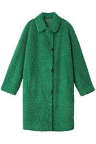 【リナージオ/LIGNAGGIO】のフェイクファー 巻毛タイプ1枚仕立てコート グリーン|ID: prp329100004654985 ipo3291000000036126582