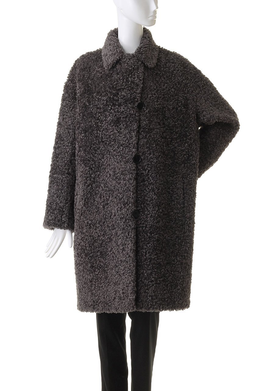 【リナージオ/LIGNAGGIO】のフェイクファー 巻毛タイプ1枚仕立てコート 人気、トレンドファッション・服の通販 founy(ファニー) 　ファッション　Fashion　レディースファッション　Fashion for Women　アウター　Coat / Outerwear Collection　コート・ロングコート・ピーコート　Long Coats, Peacoats & More　ショート　Short, Short Length　シンプル　Simple, Minimal　フェイクファー　Faux Fur, Imitation Fur　モコモコ　Fuzzy, Fluffy　other-2|ID: prp329100004654985 ipo3291000000036126584