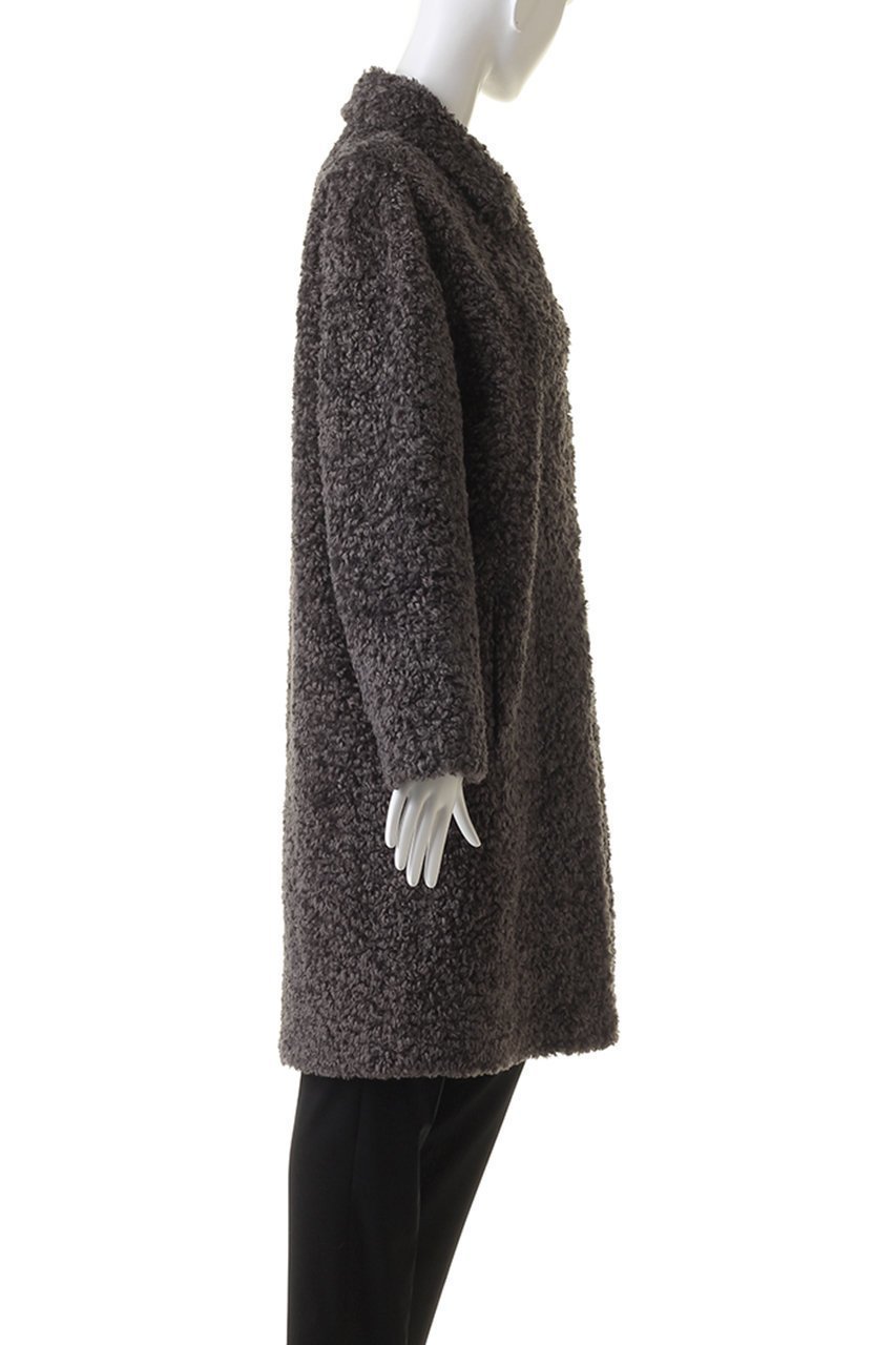 【リナージオ/LIGNAGGIO】のフェイクファー 巻毛タイプ1枚仕立てコート 人気、トレンドファッション・服の通販 founy(ファニー) 　ファッション　Fashion　レディースファッション　Fashion for Women　アウター　Coat / Outerwear Collection　コート・ロングコート・ピーコート　Long Coats, Peacoats & More　ショート　Short, Short Length　シンプル　Simple, Minimal　フェイクファー　Faux Fur, Imitation Fur　モコモコ　Fuzzy, Fluffy　other-3|ID: prp329100004654985 ipo3291000000036126586