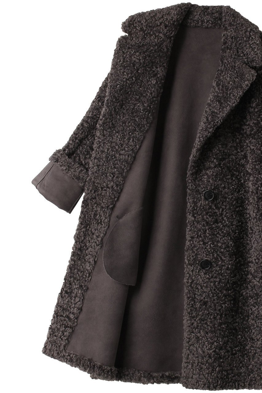 【リナージオ/LIGNAGGIO】のフェイクファー 巻毛タイプ1枚仕立てコート 人気、トレンドファッション・服の通販 founy(ファニー) 　ファッション　Fashion　レディースファッション　Fashion for Women　アウター　Coat / Outerwear Collection　コート・ロングコート・ピーコート　Long Coats, Peacoats & More　ショート　Short, Short Length　シンプル　Simple, Minimal　フェイクファー　Faux Fur, Imitation Fur　モコモコ　Fuzzy, Fluffy　other-6|ID: prp329100004654985 ipo3291000000036126590