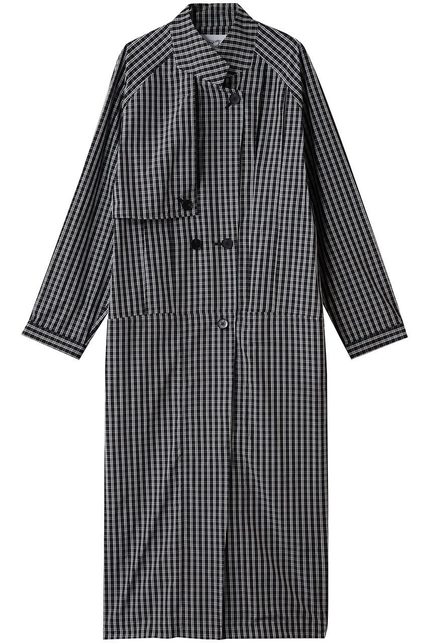 【スタニングルアー/STUNNING LURE】のWaltz ギンガムチェックコクーンコート インテリア・キッズ・メンズ・レディースファッション・服の通販 founy(ファニー) 　ファッション　Fashion　レディースファッション　Fashion for Women　アウター　Coat / Outerwear Collection　コート・ロングコート・ピーコート　Long Coats, Peacoats & More　おすすめ　Recommended / Our Picks　ギンガム　Gingham, Gingham Fabric　チェック　Check, Plaid, Tartan　ロング　Long, Long-Length　A/W・秋冬　Autumn/Winter　ブラック|ID: prp329100004655003 ipo3291000000035694571