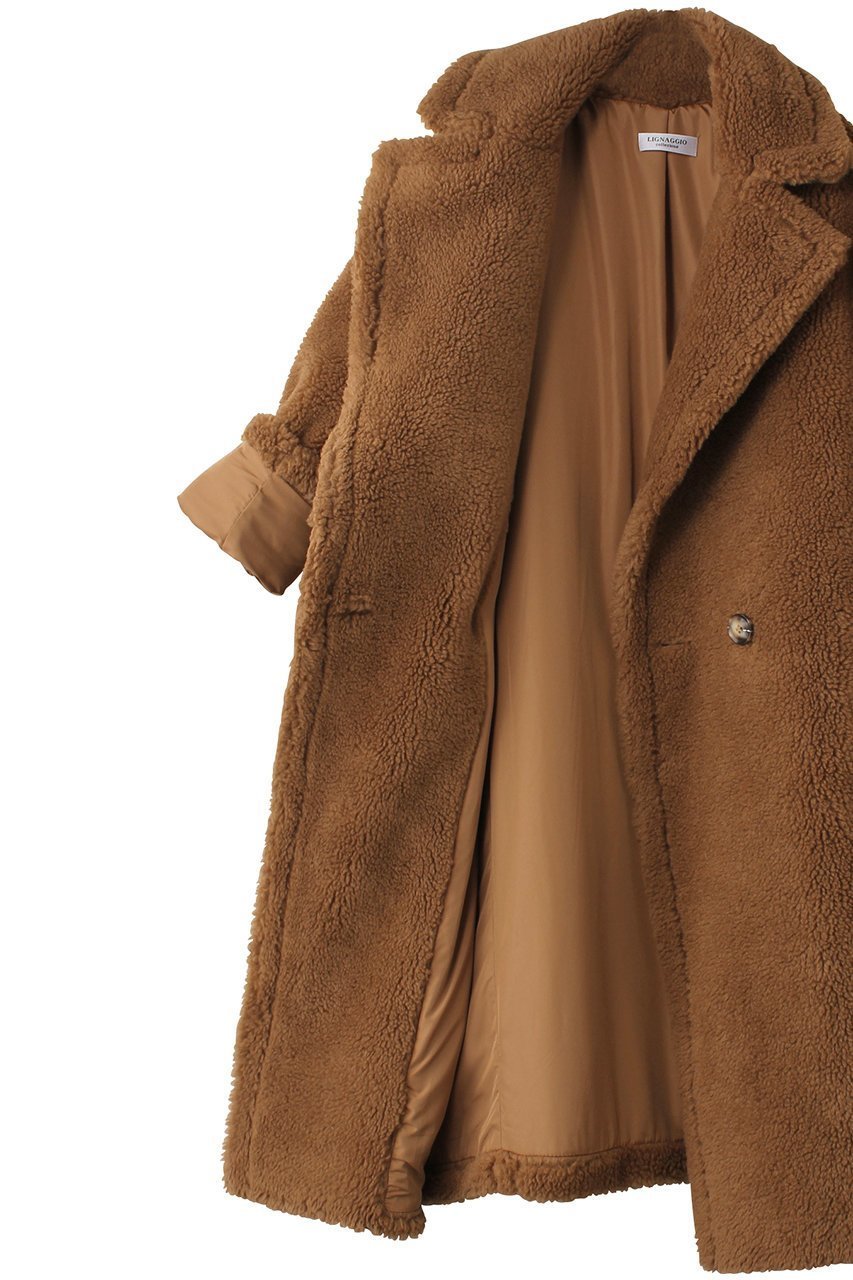 【リナージオ/LIGNAGGIO】のボリュームボアコート 人気、トレンドファッション・服の通販 founy(ファニー) 　ファッション　Fashion　レディースファッション　Fashion for Women　アウター　Coat / Outerwear Collection　コート・ロングコート・ピーコート　Long Coats, Peacoats & More　カッティング　Cutting Detail　ショート　Short, Short Length　シンプル　Simple, Minimal　モコモコ　Fuzzy, Fluffy　エレガント 上品　Elegant　other-6|ID: prp329100004655006 ipo3291000000036126655