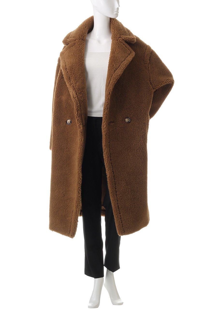 【リナージオ/LIGNAGGIO】のボリュームボアコート 人気、トレンドファッション・服の通販 founy(ファニー) 　ファッション　Fashion　レディースファッション　Fashion for Women　アウター　Coat / Outerwear Collection　コート・ロングコート・ピーコート　Long Coats, Peacoats & More　カッティング　Cutting Detail　ショート　Short, Short Length　シンプル　Simple, Minimal　モコモコ　Fuzzy, Fluffy　エレガント 上品　Elegant　other-7|ID: prp329100004655006 ipo3291000000036126657