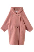 【リナージオ/LIGNAGGIO】のウール混ボア フードコート ピンク|ID:prp329100004655007