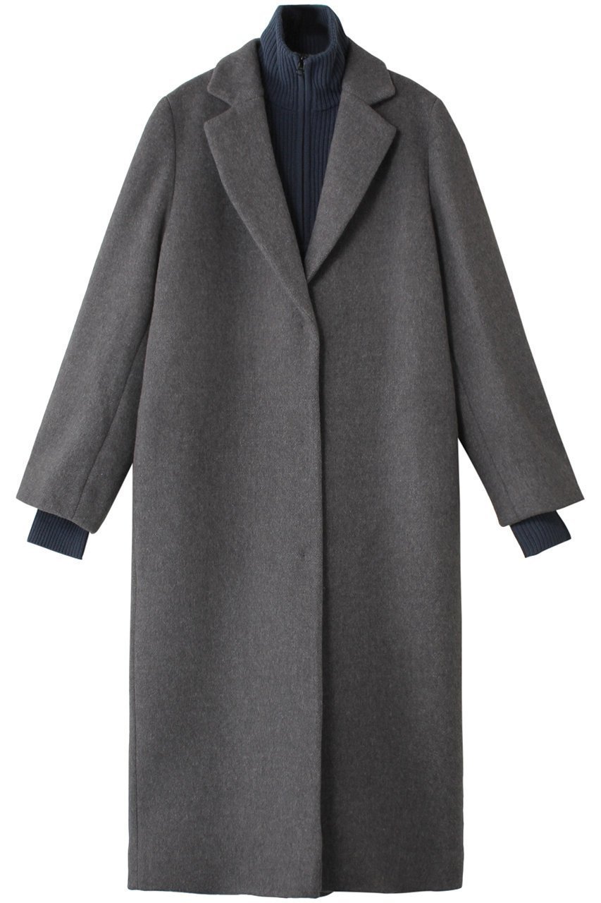 【リムアーク/RIM.ARK】のArrange knit set tailored CT/コート インテリア・キッズ・メンズ・レディースファッション・服の通販 founy(ファニー) ファッション Fashion レディースファッション Fashion for Women アウター Coat / Outerwear Collection コート・ロングコート・ピーコート Long Coats, Peacoats & More ショート Short, Short Length シンプル Simple, Minimal チェスターコート Chester Coat, Long Coat ベーシック Basic, Essential ロング Long, Long-Length グレー|ID: prp329100004655009 ipo3291000000035136536