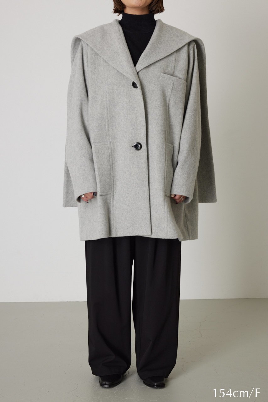 【リムアーク/RIM.ARK】のSailor collar design CT/コート 人気、トレンドファッション・服の通販 founy(ファニー) 　ファッション　Fashion　レディースファッション　Fashion for Women　アウター　Coat / Outerwear Collection　コート・ロングコート・ピーコート　Long Coats, Peacoats & More　ショート　Short, Short Length　冬　Winter / This Winter　other-6|ID: prp329100004655011 ipo3291000000033661928