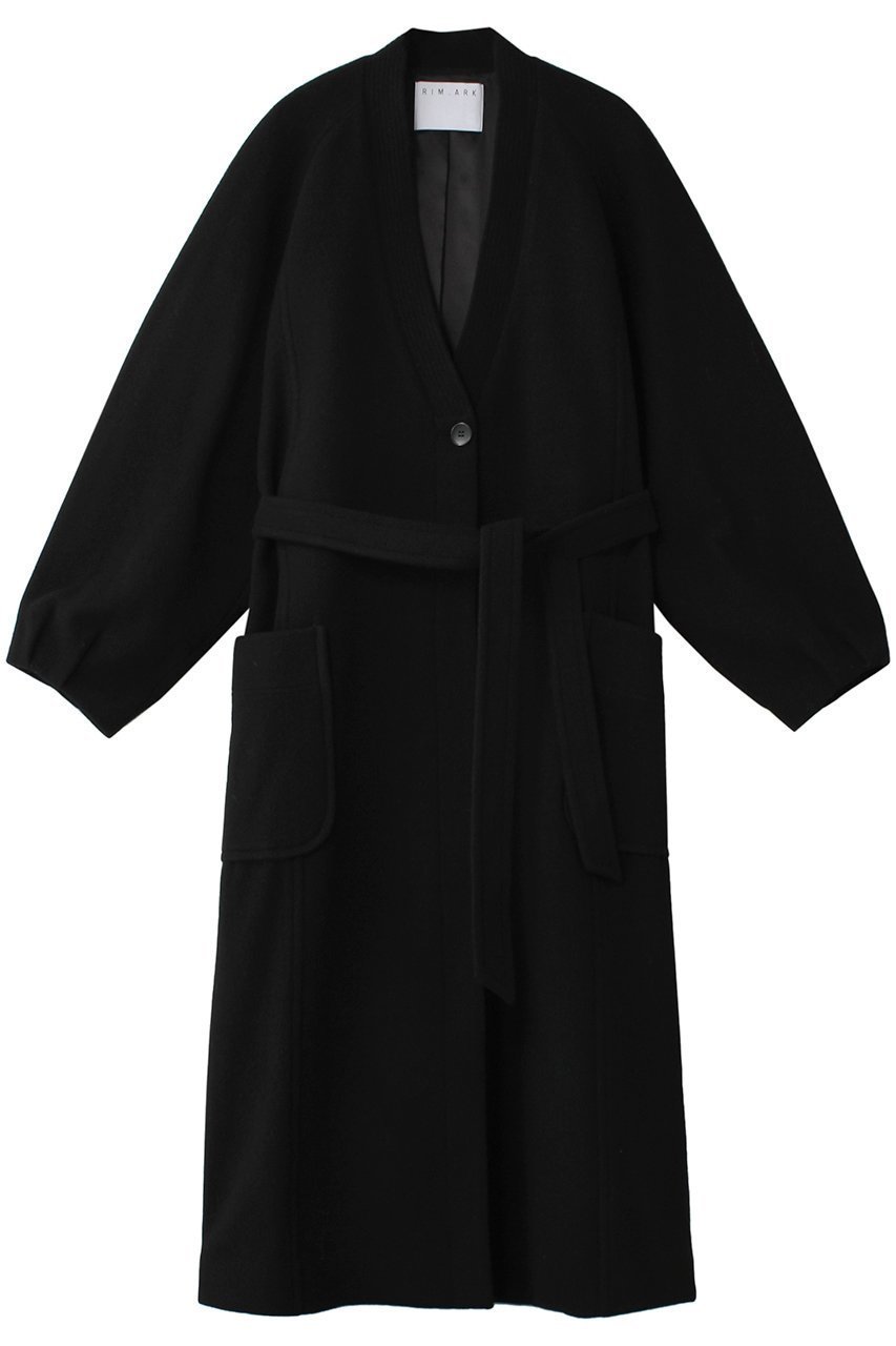 【リムアーク/RIM.ARK】のBig pocket raglan coatigan/コーディガン インテリア・キッズ・メンズ・レディースファッション・服の通販 founy(ファニー) 　ファッション　Fashion　レディースファッション　Fashion for Women　アウター　Coat / Outerwear Collection　コート・ロングコート・ピーコート　Long Coats, Peacoats & More　カーディガン　Cardigan, Knitwear　コーディガン　Coatigan, Knit Coat　スリーブ　Sleeve, Long Sleeve / Short Sleeve　ポケット　Pocket, Pocket Detail　リラックス　Relax, Relaxed Fit　ロング　Long, Long-Length　軽量　Lightweight, Ultra Light　ブラック|ID: prp329100004655013 ipo3291000000035136545