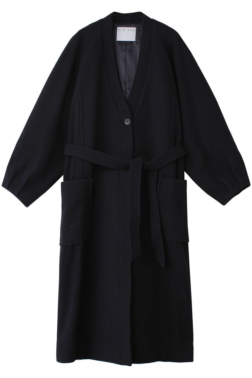 【リムアーク/RIM.ARK】のBig pocket raglan coatigan/コーディガン インテリア・キッズ・メンズ・レディースファッション・服の通販 founy(ファニー) 　ファッション　Fashion　レディースファッション　Fashion for Women　アウター　Coat / Outerwear Collection　コート・ロングコート・ピーコート　Long Coats, Peacoats & More　カーディガン　Cardigan, Knitwear　コーディガン　Coatigan, Knit Coat　スリーブ　Sleeve, Long Sleeve / Short Sleeve　ポケット　Pocket, Pocket Detail　リラックス　Relax, Relaxed Fit　ロング　Long, Long-Length　軽量　Lightweight, Ultra Light　ネイビー|ID: prp329100004655013 ipo3291000000035136547