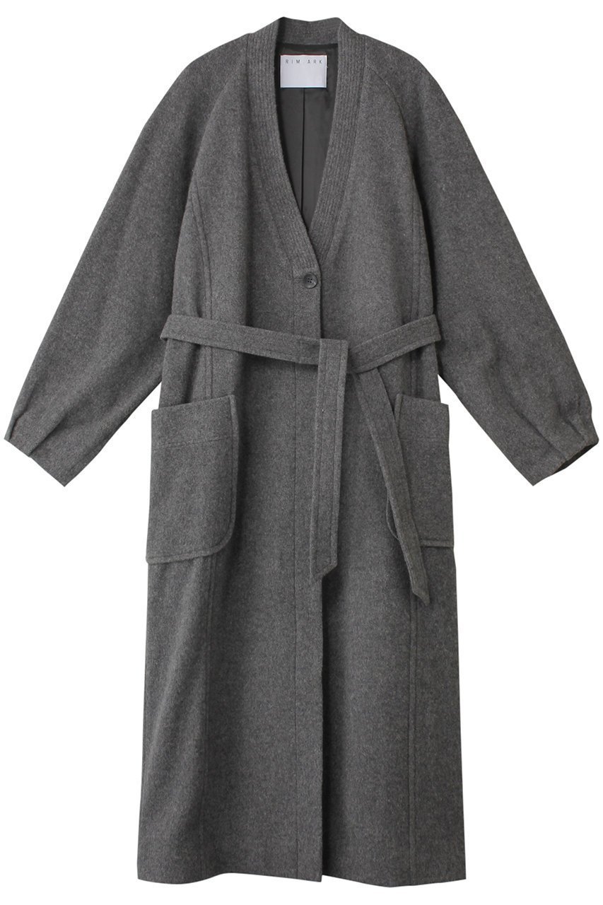 【リムアーク/RIM.ARK】のBig pocket raglan coatigan/コーディガン インテリア・キッズ・メンズ・レディースファッション・服の通販 founy(ファニー) 　ファッション　Fashion　レディースファッション　Fashion for Women　アウター　Coat / Outerwear Collection　コート・ロングコート・ピーコート　Long Coats, Peacoats & More　カーディガン　Cardigan, Knitwear　コーディガン　Coatigan, Knit Coat　スリーブ　Sleeve, Long Sleeve / Short Sleeve　ポケット　Pocket, Pocket Detail　リラックス　Relax, Relaxed Fit　ロング　Long, Long-Length　軽量　Lightweight, Ultra Light　グレー|ID: prp329100004655013 ipo3291000000035136548